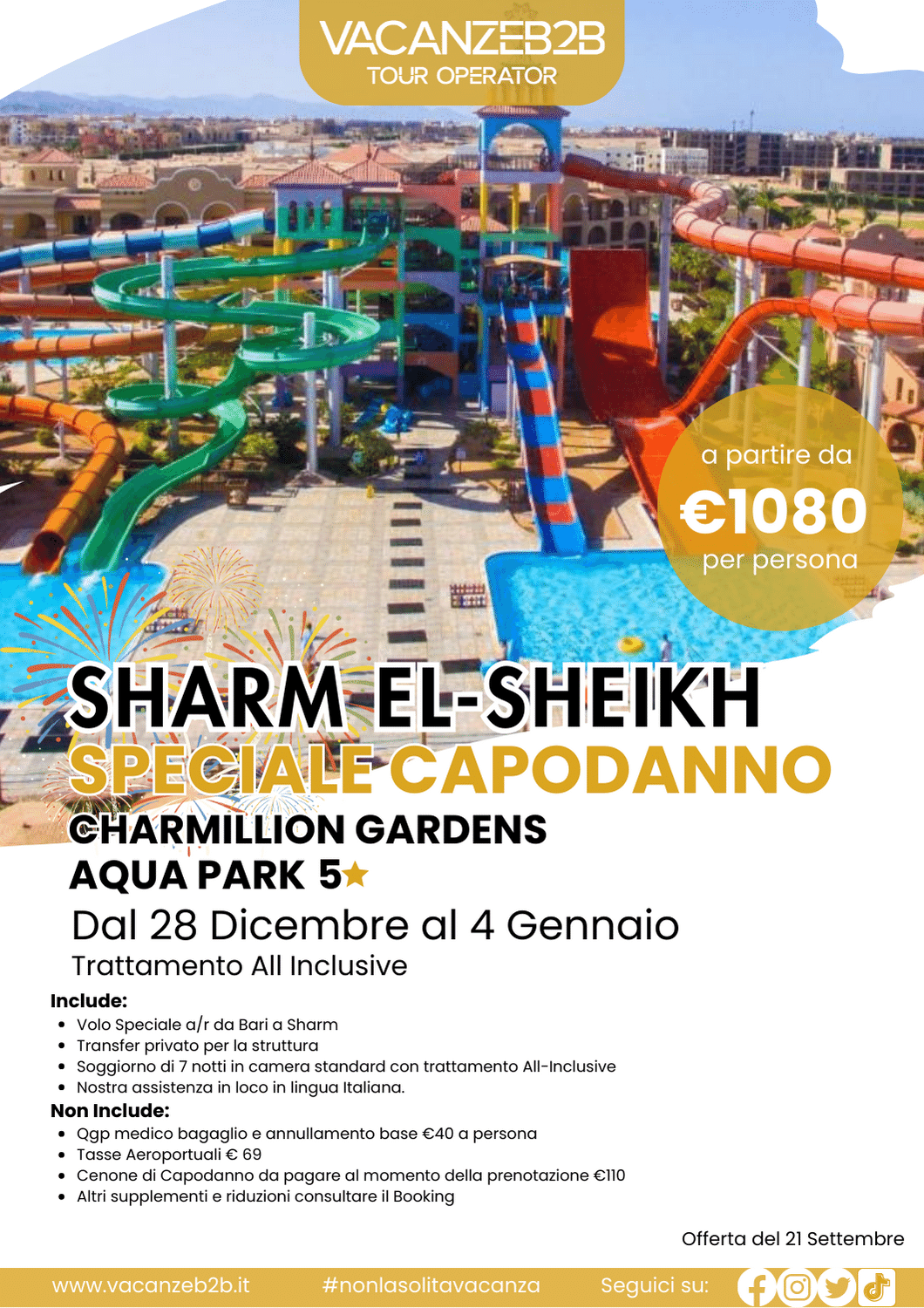 Capodanno a Sharm Charmillion Gardens  Aqua Park