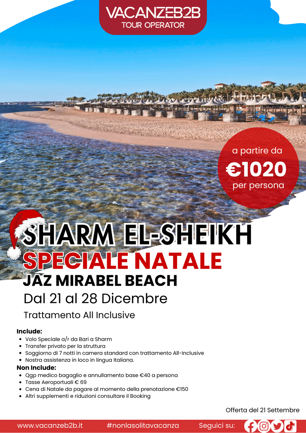 Natale a Sharm Jaz Mirabel